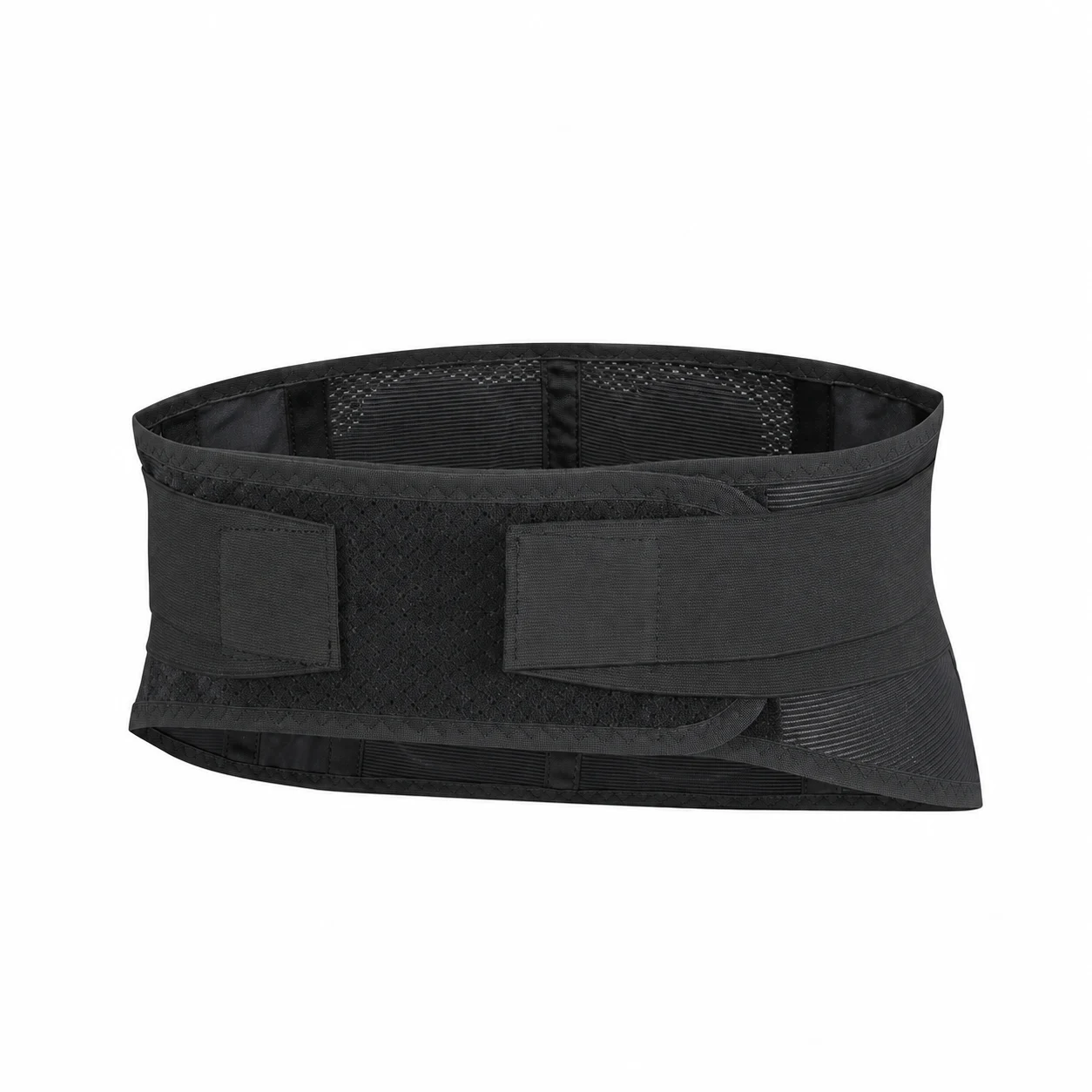 Ceinture lombaire noire Dos Soutiens, vue de face